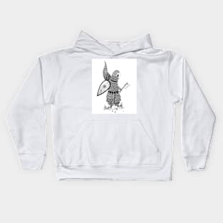 Squirel warrior. Kids Hoodie